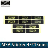 5set /Pack Airsoft Sordin Headset MSA Sticker 43*13mm Shooting Headphone Supreme Pro-X MSA Stickers for Hi-Threat Tier