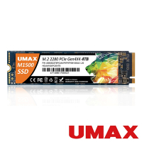 UMAX M1500 4TB M.2 PCIe SSD Gen4x4 固態硬碟