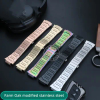 Farm Oak modified stainless steel bracelet watchband For Ca-sio GM-110 GA-110 DW-5600 GW-B5600 GM2100 GA2100 Metal strap