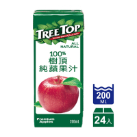 TreeTop樹頂 100%蘋果汁利樂包(200mlx24入)