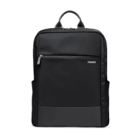 Leather backpack men's large capacity business backpack trend casual student cowhide computer bag
