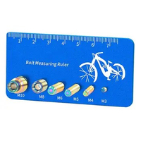 Bolt Screw Measuring Caliper Screw Thread Measure Gauge For Mountain Bike Bolts Bolt And Nut Identifier Gauge For Folding Bikes