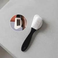 OEM SK-C1056 Sikat Sepatu Suede 4IN1 Multifungsi Sikat Pembersih Kulit Nubuck 3 Sisi / Suede Brush S