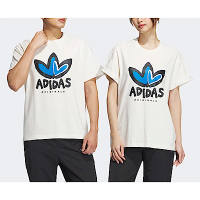 Adidas VDAY Tee SS 2 [IK8667] 男女 短袖 上衣 T恤 情人節 情侶穿搭 棉質 愛迪達 米白