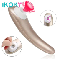 IKOKY Breast Massager Tongue Clit Sucking Vibrator Sex Toys for Women Clitoris Vagina Stimulator Nipple Sucker Oral Sex