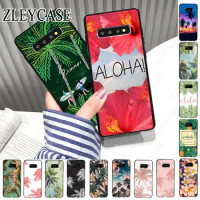 Aloha Palm Trees Soft Phone Case For Samsung Galaxy Note9 note10plus note20ultra S23 S21FE S22PLUS S24ULTRA S20FE Mobile Cover