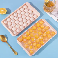 Colorful Round Ice Mould Ice Cube Tray Cube Maker PP Plastic Mold Forms Food Grade Mold Kitchen Gadgets DIY Ice Cream Mould