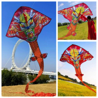 free shipping 100m chinese dragon kite flying handle line large kite snake kite outdoor game toys for adults professional kites