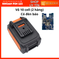 Vỏ 5s2p 5s3p đóng pjn 18650 loại xịn có đèn báo dùng cho máy khoan, máy bắt vít Boss HItachi