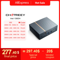 Chatreey IT12 Mini PC Intel Core i7 1360P i9 13900H Gaming Desktop Computer 2x2.5G Ethernet PCIe 4.0 Wifi 6 Thunderbolt 4