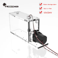 FREEZEMOD PC Water Cooling PUB-KF600 AIO Water Pump Reservoir,Large Water Tank,Filtered and Silent,Computer Cooler 12-24V