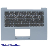 ES Spanish Blue Keyboard Upper Case Palmrest Shell Cover For Lenovo Ideapad S130 14 130s 14 14IGM 120s 14 14IAP 5CB0P23641