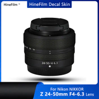 for Nikon Z 24-50 Lens Decal Skin for Nikkor Z 24-50mm f/4-6.3 Lens Anti Scratch Wrap Cover Nikon24-50 Lens Sticker Film