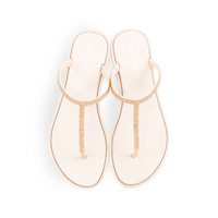 รองเท้าแตะแบบคีบ ส้นแบน 0.5 นิ้ว สีชมพู รุ่น JL-4002