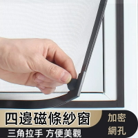 訂製 磁吸紗窗 紗窗紗網 自裝隱形紗窗門 家用 紗網 免打孔紗窗 防蚊紗窗 通風防蚊 自黏式 可自由裁剪