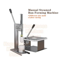 Manual Steamed Bun Forming Machine With Steamer Paper Baozi Mold Stainless Steel Stuffed Bun Presser Baozi Maker Dough Tools