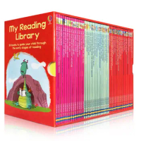 50 Books/Set Usborne My Second Reading Library English Picture Storybooks Kids Words Learning Guide Children Early Education