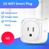US WIFI smart plug TUYA smart Home socket WIFI plug socket WiFi wall Socket for Alexa Google Home WiFi Remote Voice Control