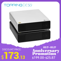 TOPPING E50 MQA Decoder ES9068AS 32Bit/768kHz DSD512 DAC with Remote Control The Best DAC for TOPPING L50