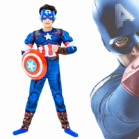 Child Avengers Costume Cosplay Hulk Fist Plush Gloves Performing Shield Props Toys Kids Gift Kid Halloween Fantasy Costume