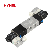 Pneumatic Solenoid Valve 5/3 Way Double Coil Air Control Valve for Industrial Automation 4V330C-10