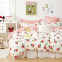 Aussino Kids Muffin 100% Cotton Fitted Sheet Set / Quilt Cover Set - Elegant, Feminine Design with S