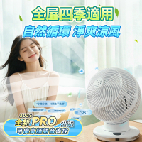 『智能語音版』Yohome4D全方位淨化雙控直流循環扇 PRO|坐檯風扇|靜音省電空氣循環風扇|廣角搖頭對流扇