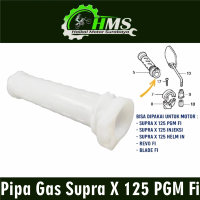 Pipa Gas Supra X 125 PGM Fi - Slongsong Putihan Mika Blade Fi Revo Fi Supra X 125 Helm In