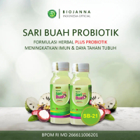 Sari Buah Sb21 Minuman Kesehatan Probiotik Biojanna Ekstrak Manggis dan Sirsak untuk Imunitas Tubuh