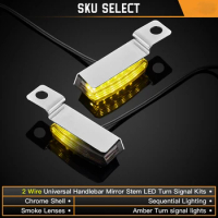 MotorcycleLED lights Modified accessories LED water flow turn signal cowhornturn signal For YAMAHA Tricity 300 Xmax Mt10 tmax530