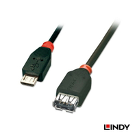 (現貨)Lindy林帝 31935 USB2.0 MicroB公 轉 A母 OTG傳輸線 0.5M