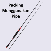 Mantab Joran Spinning 2.4 Meter 2 Segment Bahan Carbon Fiber Packing Pipa - Joran Spinning- Joran Re