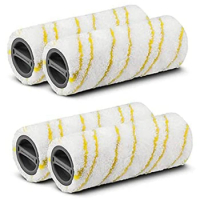Replacement Rollers For Karcher FC7 FC5 FC3 Microfiber Rollers For Karcher 2.055-006.0, For Cleaning Hard Floors