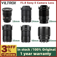VILTROX 24mm 35mm 50mm 85mm F1.8 for Sony E Camera Lens Auto Focus Full Frame Prime Large Aperture Portrait Sony E Mount A7C ii