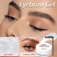 Eyebrow Gel Brows Wax Waterproof Long Lasting Wild Brow Styling Soap Natural Colorless Eyebrow Styling Cream Makeup Cosmetic