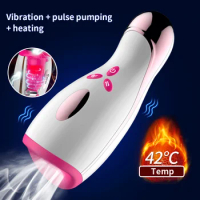 Sex Toys for Men Penis Pump 18 Vibrator Male Masturbator Man Suction Machine Pussy Porno18 Artificial Vagina Glans Training Sexy
