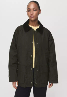 Mango Cotton Parka With Corduroy Collar