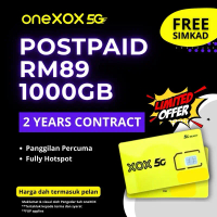1000GB RM89 XOX (SIRI 3) Data Berkelajuan Tinggi Highspeed 4G & 5G Dengan Nombor Telefon VIP Kontrak