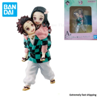 In Stock Original Bandai Ichibankuji Demon Slayer Everlasting Bond Kamado Tanjirou&amp;Kamado Nezuko Figure Anime Model Toy Gift