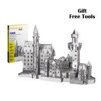 Piececool 3D Metal Puzzle Neuschwanstein Castle Model Building Kits DIY Toys Jigsaw for Teen Adult Birthday Gifts