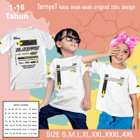 TernyeT T-shirt / Kaos Distro Anak-anak Motif BLIZZARD A1 BISA CUSTOM NAMA Sound Horeg  Hobi Sound L