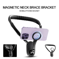 Silicone Magsafe Magnetic Phone Holder For iPhone 15 14 13 Pro Max Neck Phone Holder For Samsung Xiaomi OnePlus Vlog Accessories