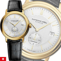 Raymond Weil Maestro 經典大師系列 2838-PC-65001 自動上鍊男表，PVD 黃金 39.5mm 小牛皮帶
