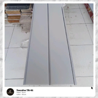 Plafon PVC Glossy Putih Nat silver Teerafon TR-02 (Perdus)