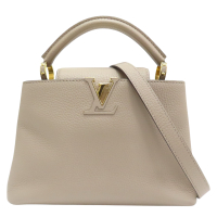 【二手名牌BRAND OFF】LOUIS VUITTON LV 路易威登 卡其 牛皮 Capucines BB 兩用包 M94634