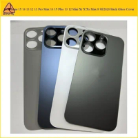 10Pcs Wide Big Camera Hole Back Battery Glass Cover Replacement For iPhone 13 12 11 Pro Max X Xr Xs Max 8 SE2 Rear Housing Door