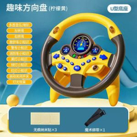 方向盤玩具模擬器防暈車副駕女朋友仿真駕駛後排兒童益智早教禮物平行進口