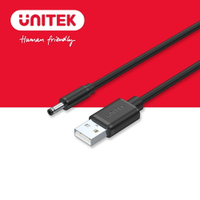 【樂天限定_滿499免運】UNITEK USB 轉 DC 3.5 外接電源線(Y-C495BK)