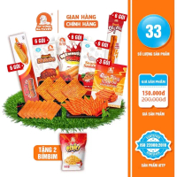 ￼[Tặng 2 chịu]Combo CHIẾN BINH TẬN THẾ gồm:6 Nem Nướng+6 Sashimi+6 Bò Kobe +6  snack bìa cát tông +6