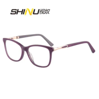 SHINU Women glasses with diopters photochromic near and far multifocal eyeglasses acetate glasses y2k progressive reading glasse